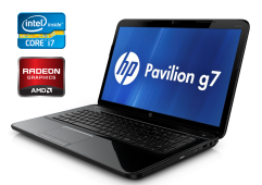Ноутбук HP Pavilion G7 / 17.3" (1600x900) TN / Intel Core i7-3612QM (4 (8) ядра по 2.1 - 3.1 GHz) / 8 GB DDR3 / 512 GB SSD / AMD Radeon HD 7600M, 1 GB GDDR3, 128-bit / WebCam / DVD-RW