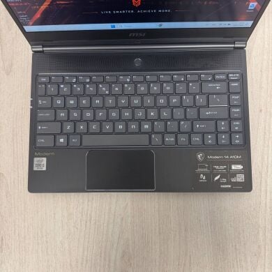 Ноутбук MSI Modern 14 A10M / 14" (1920x1080) IPS / Intel Core i5-10210U (4 (8) ядра по 1.6 - 4.2 GHz) / 8 GB DDR4 / 512 GB SSD / Intel UHD Graphics / WebCam