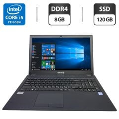 Ноутбук Terra Mobile 1515 / 15.6" (1920x1080) TN / Intel Core i5-7200U (2 (4) ядра по 2.5 - 3.1 GHz) / 8 GB DDR4 / 120 GB SSD / Intel HD Graphics 620 / WebCam / Без АКБ