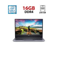 Ноутбук Б-класс Dell Inspiron 14 7472 / 14" (1920x1080) TN / Intel Core i7-8550U (4 (8) ядра по 1.8 - 4.0 GHz) / 16 GB DDR4 / 256 GB SSD / Intel UHD Graphics 620 / WebCam