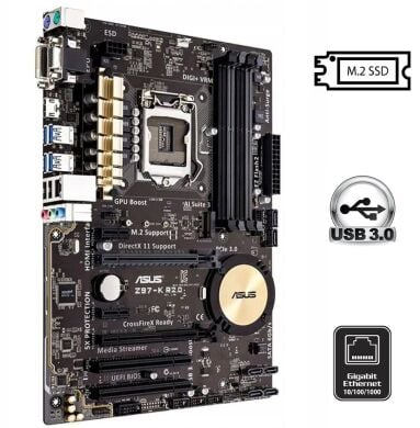 Новая материнская плата Asus Z97-K R2.0 OEM / Socket Intel LGA1150 / M.2