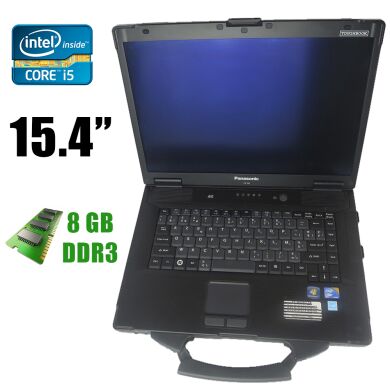 Panasonic Toughbook CF-52 mk3 / 15.4" / Intel&reg; Core&trade; i5-520M (2(4)ядра по 2.4 - 2.93GHz) / 8GB DDR3 / 160GB HDD
