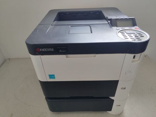 Принтер Kyocera Ecosys P3045DN / Лазерная монохромная печать / 1200x1200 dpi / A4 / 45 стр/мин / USB, Ethernet / Дуплекс / Дополнительный лоток / Кабели в комплекте