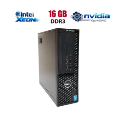 Рабочая станция Dell Precision T1700 Desktop / Intel Xeon E3-1231 v3 (4 (8) ядра по 3.4 - 3.8 GHz) (аналог i7-4770) / 16 GB DDR3 / 512 GB SSD / nVidia Quadro P400, 2 GB GDDR5, 64-bit