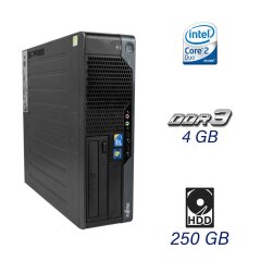 Системный блок Fujitsu ESPRIMO E5730 SFF / Intel Core 2 Duo E8400 (2 ядра по 3.0 GHz) / 4 GB DDR3 / 250 GB HDD