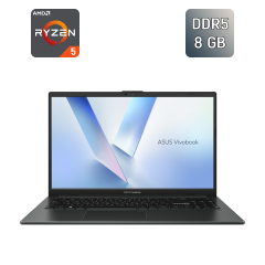 Ультрабук Asus VivoBook GO 15 E1504F-WS51 / 15.6" (1920x1080) IPS / AMD Ryzen 5 40 (4 (8) ядра по 2.8 - 4.3 GHz) / 8 GB DDR5 / 512 GB SSD / AMD Radeon 610M / WebCam