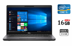 Ультрабук Б-клас Dell Latitude 5400 / 14" (1366x768) TN / Intel Core i5-8365U (4 (8) ядра по 1.6 - 4.1 GHz) / 16 GB DDR4 / 512 GB SSD / Intel UHD Graphics / WebCam