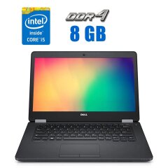 Ультрабук Б-клас Dell Latitude E5470 / 14" (1920x1080) IPS Touch / Intel Core i5-6440HQ (4 ядра по 2.6 - 3.5 GHz) / 8 GB DDR4 / 256 GB SSD / Intel HD Graphics 530 / WebCam