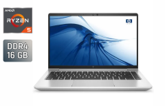 Ультрабук Б-клас HP ProBook 445 G9 / 14" (1920x1080) IPS / AMD Ryzen 5 5625U (6 (12) ядер по 2.3 - 4.3 GHz) / 16 GB DDR4 / 256 GB SSD / AMD Radeon Vega 7 Graphics / WebCam / TouchID