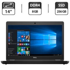 Ультрабук Dell Latitude 5490 / 14" (1366x768) TN / Intel Core i5-8350U (4 (8) ядра по 1.7 - 3.6 GHz) / 8 GB DDR4 / 256 GB SSD M.2 / Intel UHD Graphics 620 / WebCam / HDMI / Windows 10 Pro