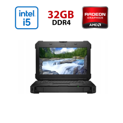Захищений ноутбук Dell Latitude 5420 Rugged / 14" (1920x1080) IPS / Intel Core i7-8650U (4 (8) ядра по 1.9 - 4.2 GHz) / 32 GB DDR4 / 512 GB SSD / AMD Radeon RX 540, 2 GB GDDR5, 128-bit / WebCam / Win 11 Pro / Дві АКБ