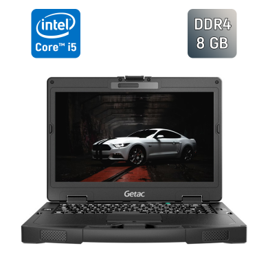 Захищений ноутбук Getac S410 / 14" (1366x768) TN / Intel Core i5-6200U (2 (4) ядра по 2.3 - 2.8 GHz) / 8 GB DDR4 / 240 GB SSD / Intel HD Graphics 520 / HDMI / Windows 10